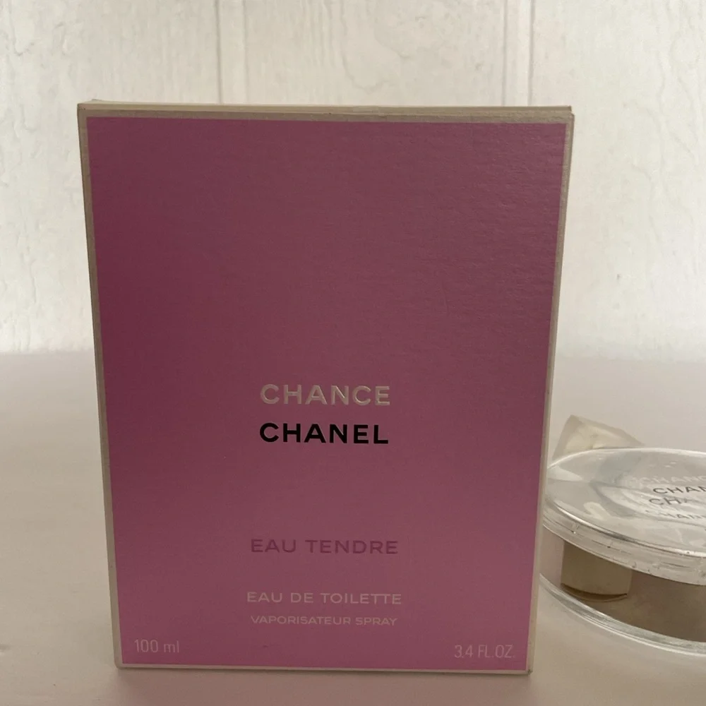 EMPTY CHANEL Chance Eau de Toilette Bottle and Box 3.4 ounce